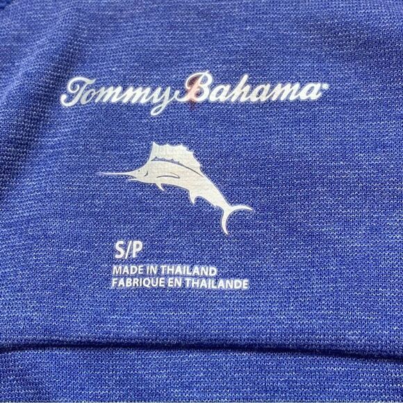 Tommy Bahama Blue 1/4 Zip Sweatshirt Size Small - Picture 3 of 12